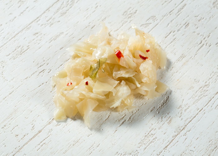 CHOPPED CABBAGE <br>WITH GARLIC